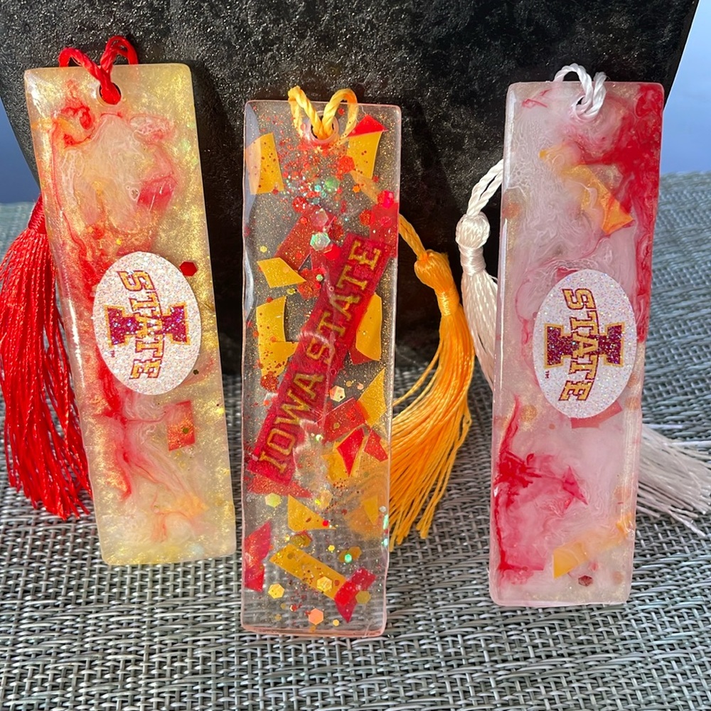 Handmade Festive Iowa State Bookmark Size Small